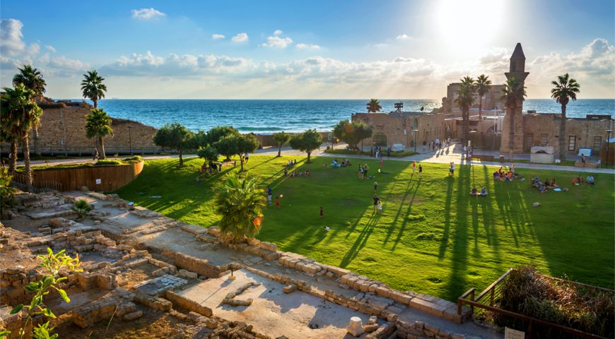 caesarea-israel-beach-lds-tour